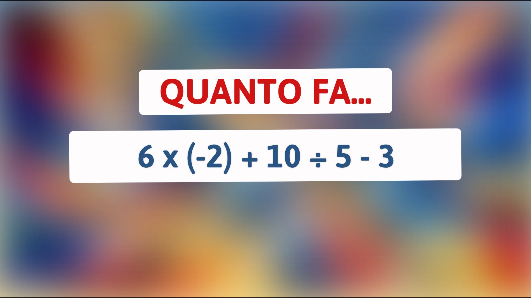 "Sfida la tua intelligenza: Riesci a risolvere questo enigma matematico che pochi riescono a decifrare?""