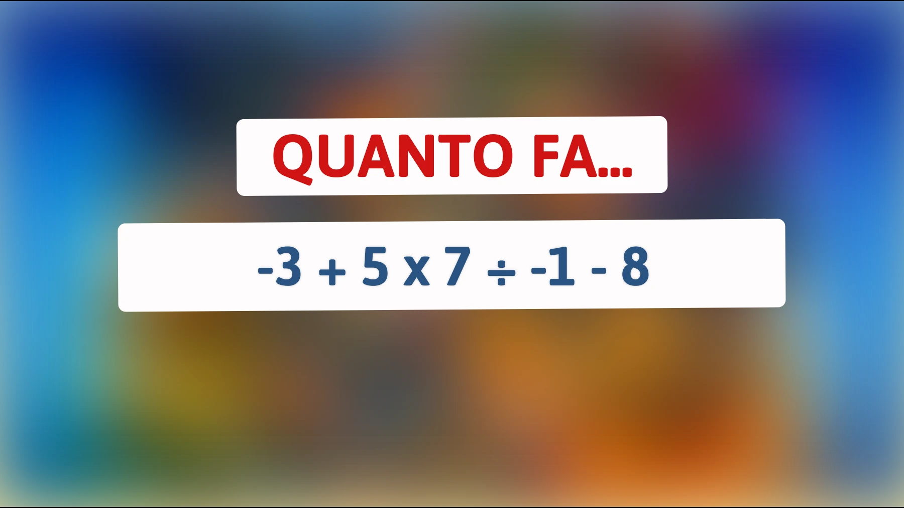 "Solo il 2% delle persone riesce a risolvere questo indovinello matematico: scopri se sei un genio!""