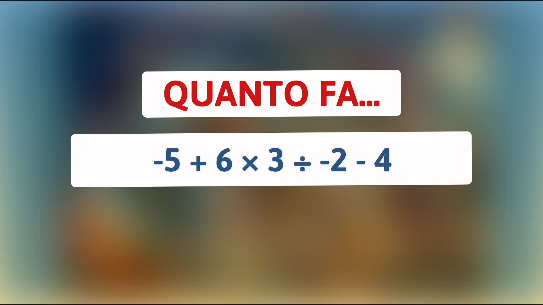 "Svelato il calcolo che solo i veri geni possono risolvere: accetti la sfida?""