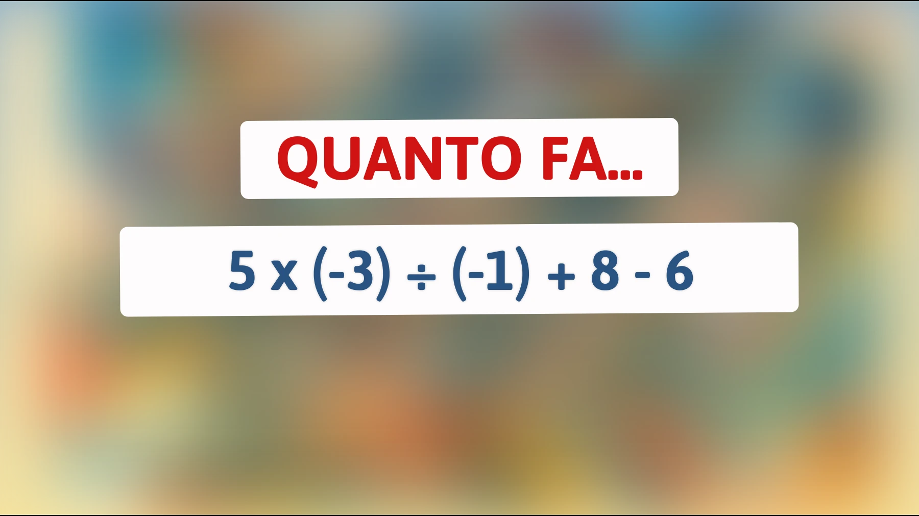 Scopri se sei un vero genio risolvendo questo enigma matematico impossibile! Sei abbastanza intelligente per la sfida?"
