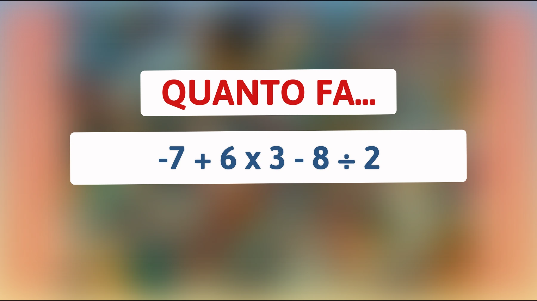 Scopri se sei un vero genio: risolvi questo enigma matematico che solo le menti più brillanti sanno decifrare!"