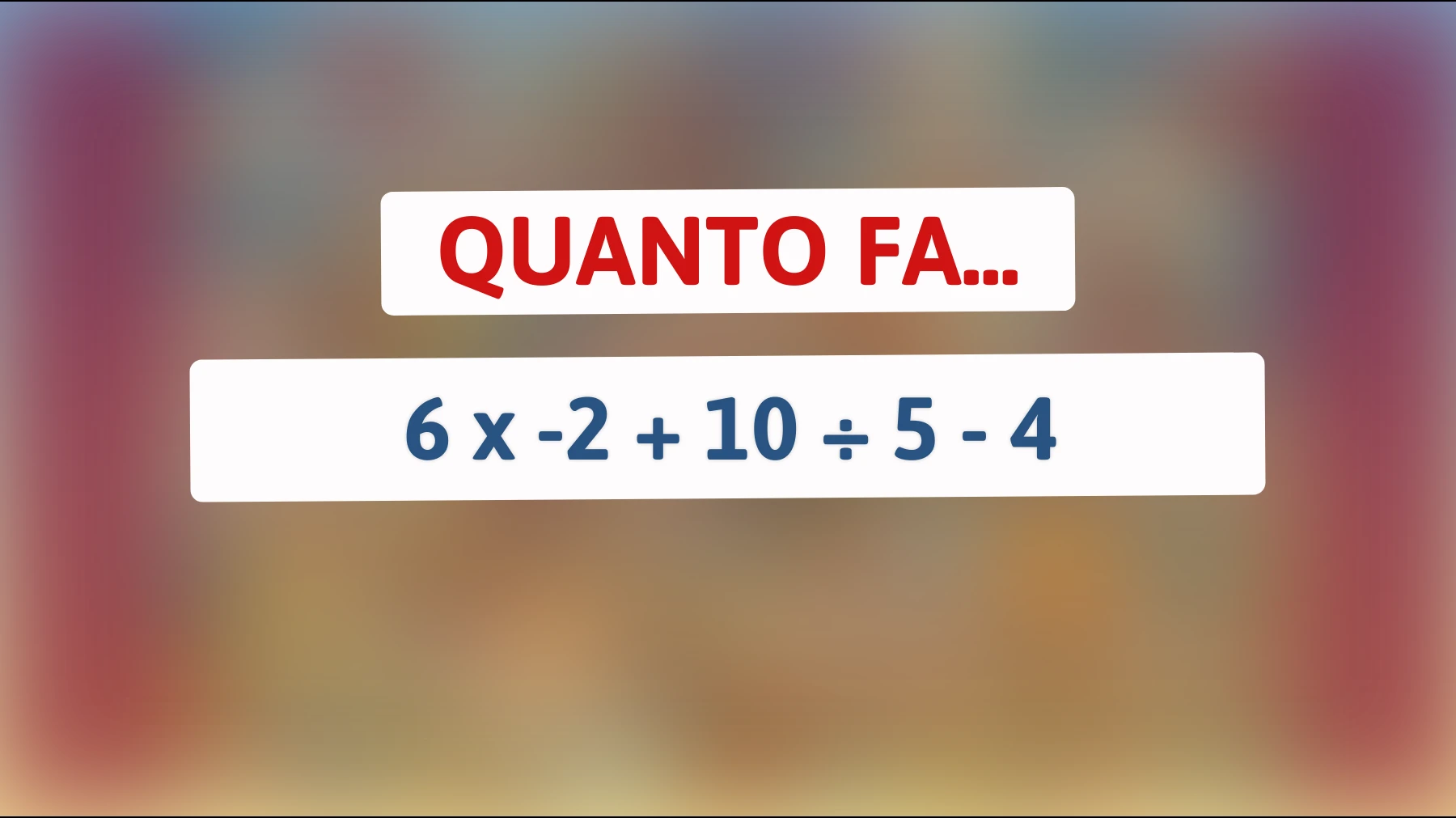 Sei abbastanza geniale da risolvere questo enigmatico quiz matematico? Scoprilo ora!"