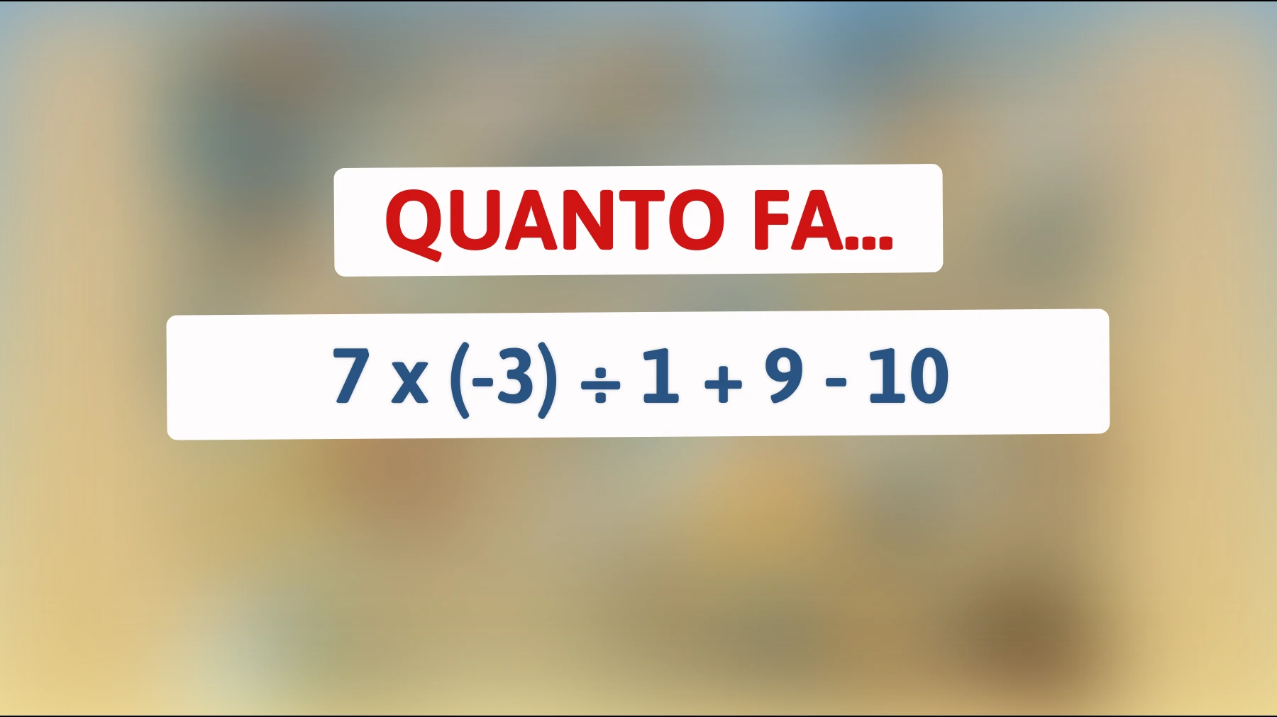 Solo i veri geni riescono a risolvere questo indovinello matematico in un lampo! Puoi farcela anche tu? Scoprilo ora!"