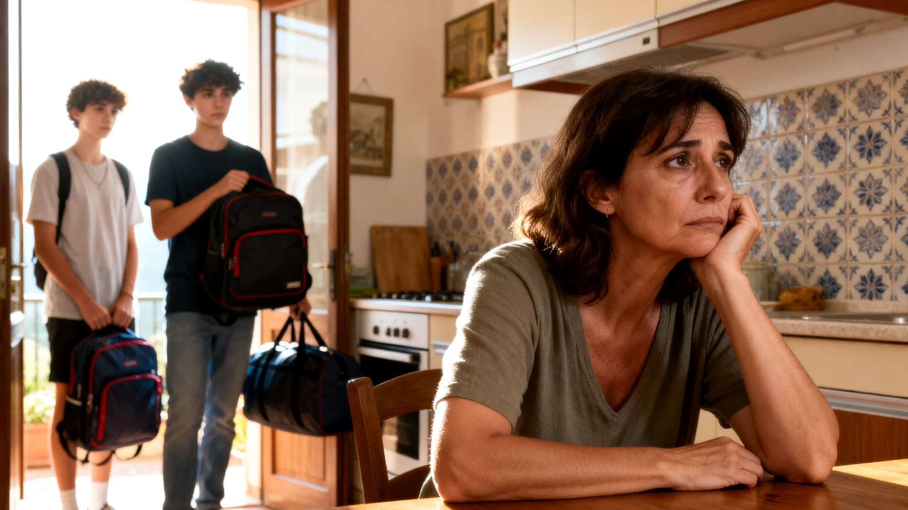 Una mamma si trova in difficoltà nel mantenere un rapporto emotivamente presente e significativo con i suoi figli giovani adulti a causa della stanchezza cronica e della mancanza di tempo, sentendo che la relazione si sta raffreddando proprio nel momento in cui loro stanno facendo scelte importanti per il loro futuro"