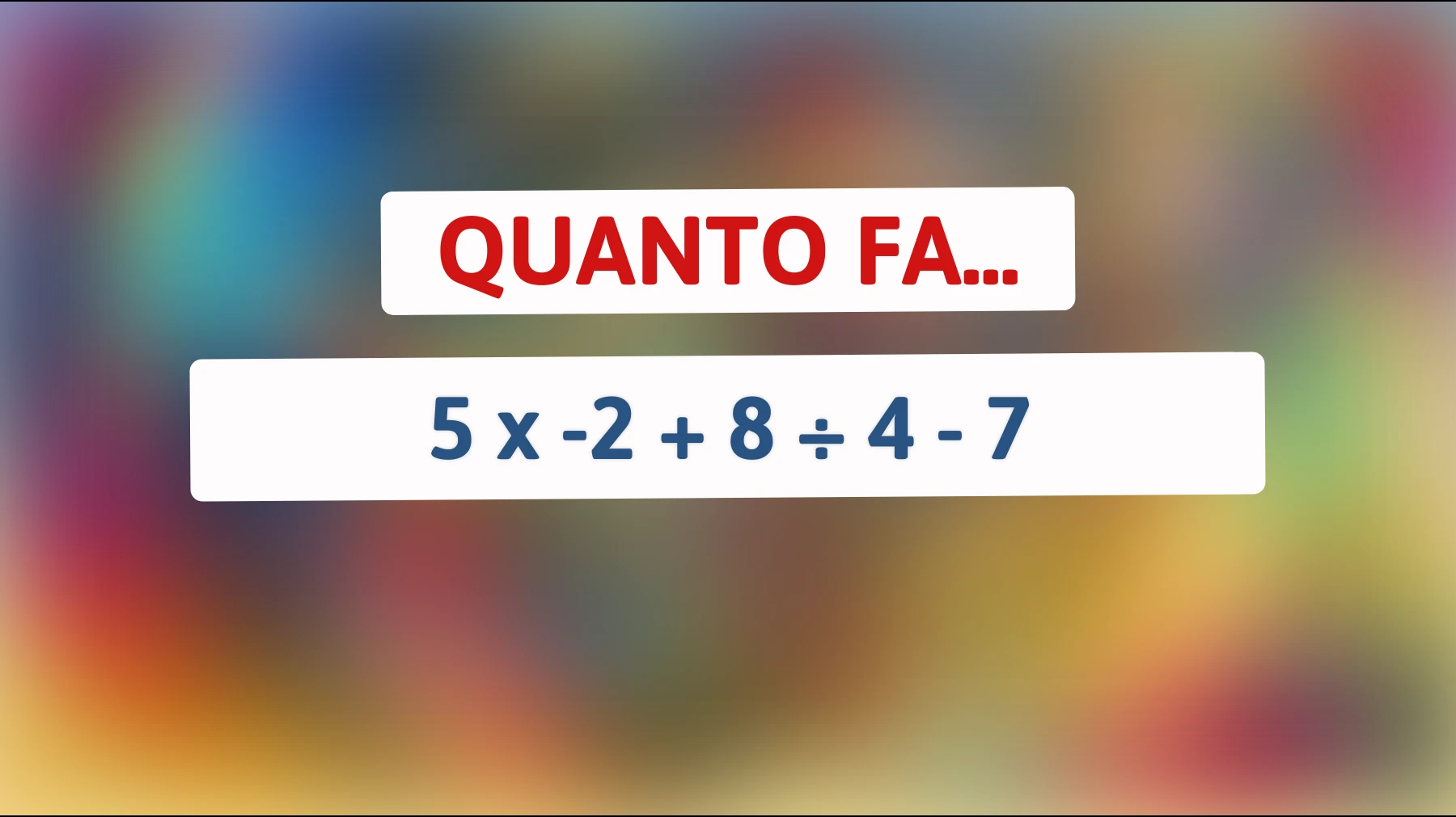 Sfida le tue capacità matematiche: riesci a risolvere questo enigma che confonde anche i geni?"
