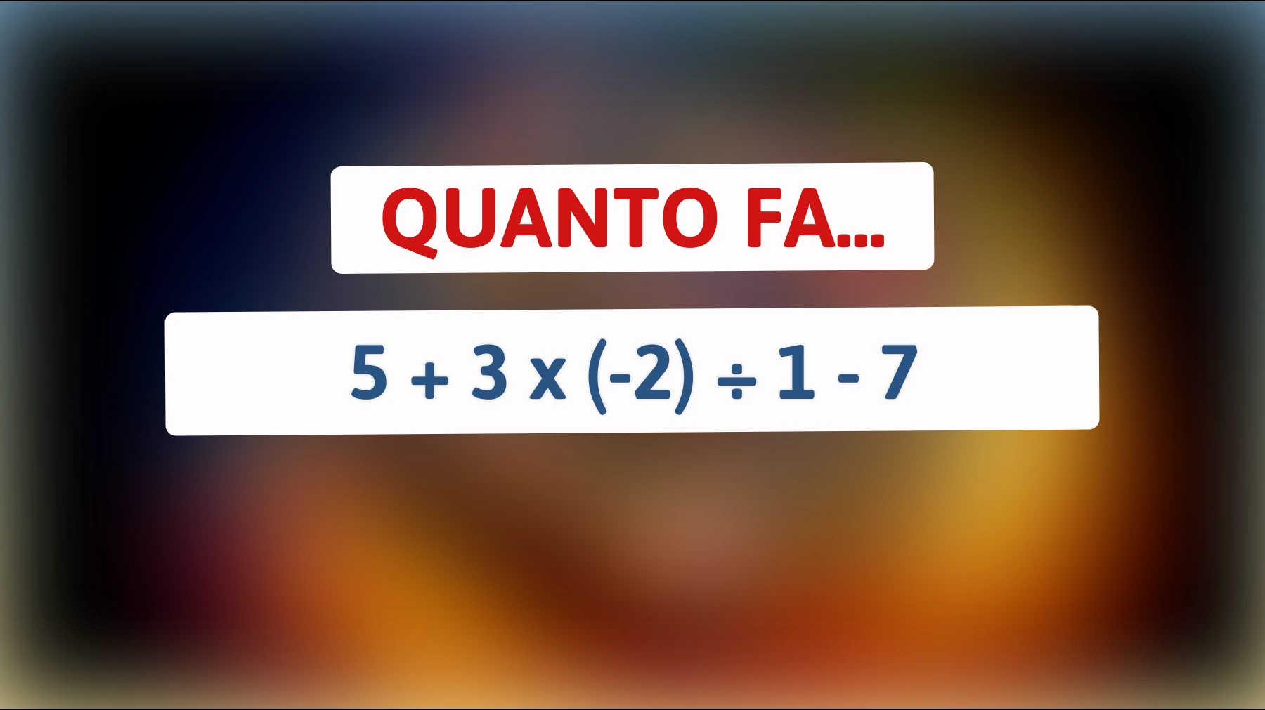 Solo le menti brillanti riescono a risolvere questo enigma matematico! Riuscirai a trovare la soluzione?"